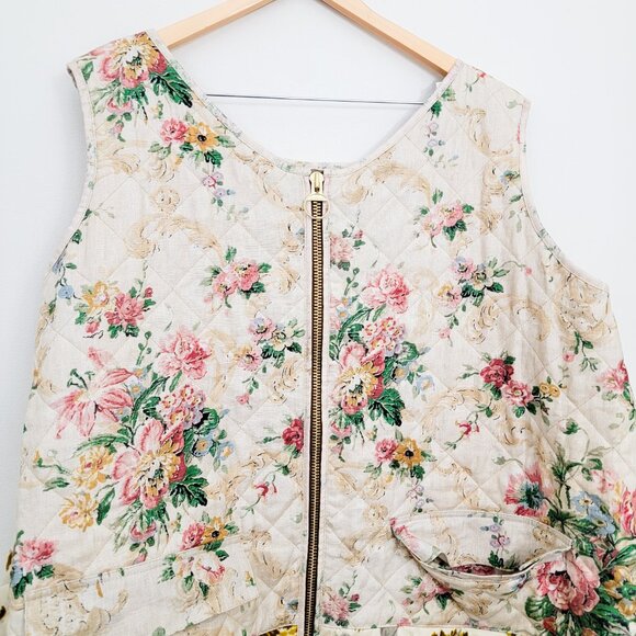 Erdem Barbour Floral Printed Vest SS24 XS - Picture 5 of 14